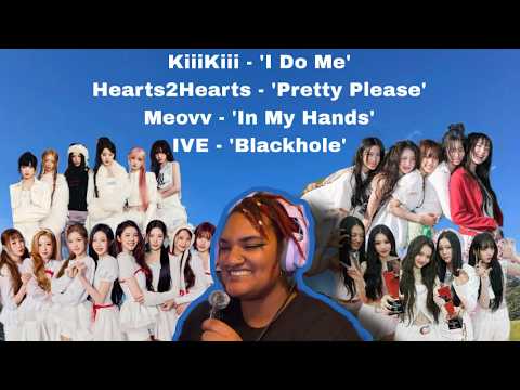 Kpop Girl Group Binge (KiiiKiii, Hearts2Hearts, Meovv, & IVE) | Reaction ✨