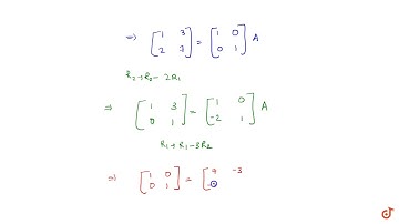 Find inverse of `A = [[1, 3], [2, 7]]` using elementary row transformation