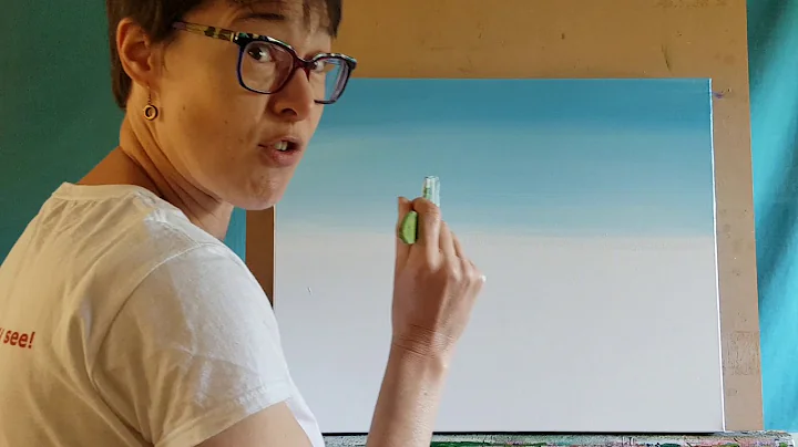 How to paint with acrylic - skies - soft blending ...