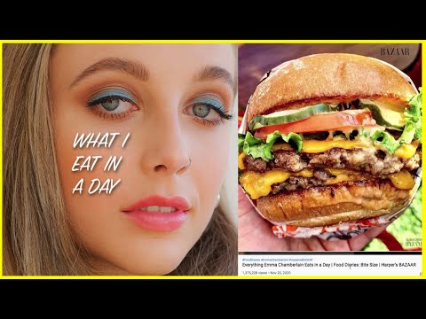 What I Eat In A Day | Emma Chamberlain Harpers Bazaar  | Freelee reacts