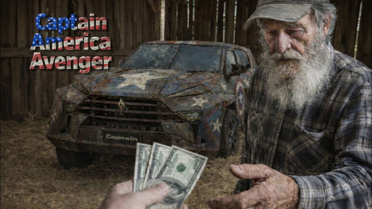 Grandpa Sold me This Captain America Car 300$ | ASMR Car Restoration