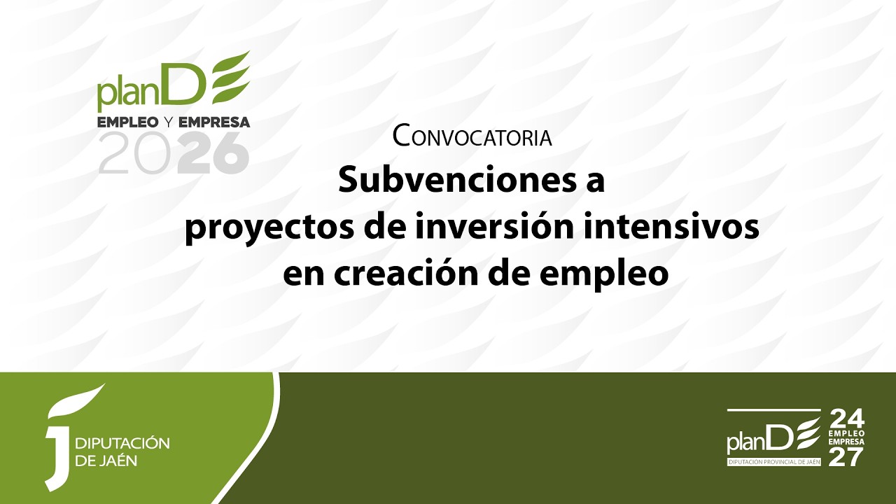 Subvenciones a proyectos de inversión intensivos en creación de empleo