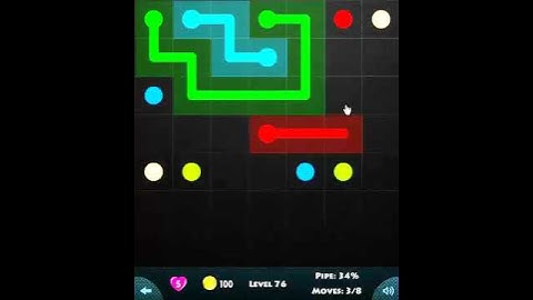 flow game facebook - basic pack level 76 Connect the dots