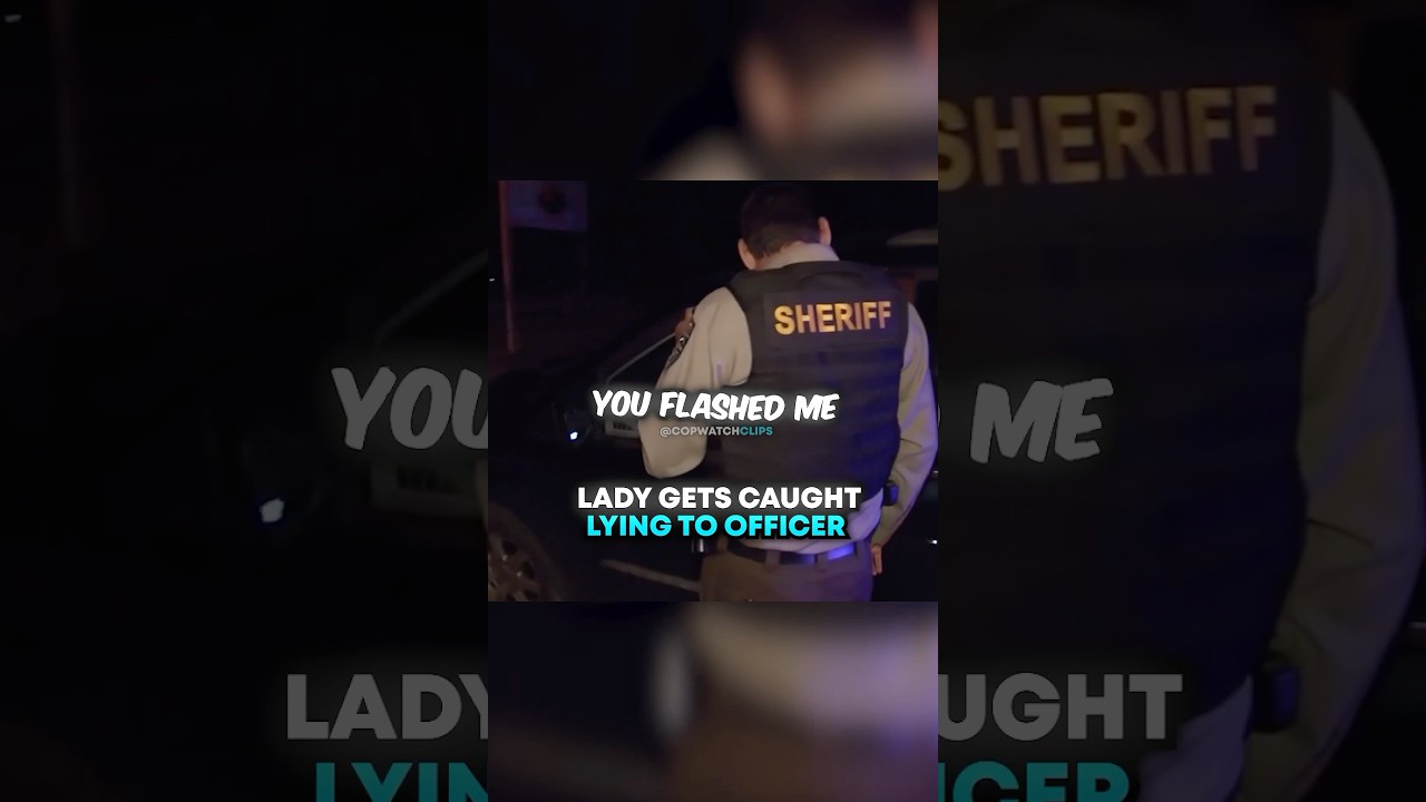 Lady Gets CAUGHT LYING To Officer 😳