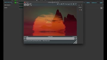 Demo VidPlayVST in Bremmers Multi Track Studio (MTS), synced to audio track