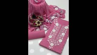 Pure Lawn Quershia Handwork 3 Pcs Dress 👗 Available on what's app no.923037222543