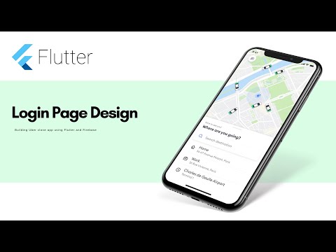 Flutter Uber App - Login Page Design