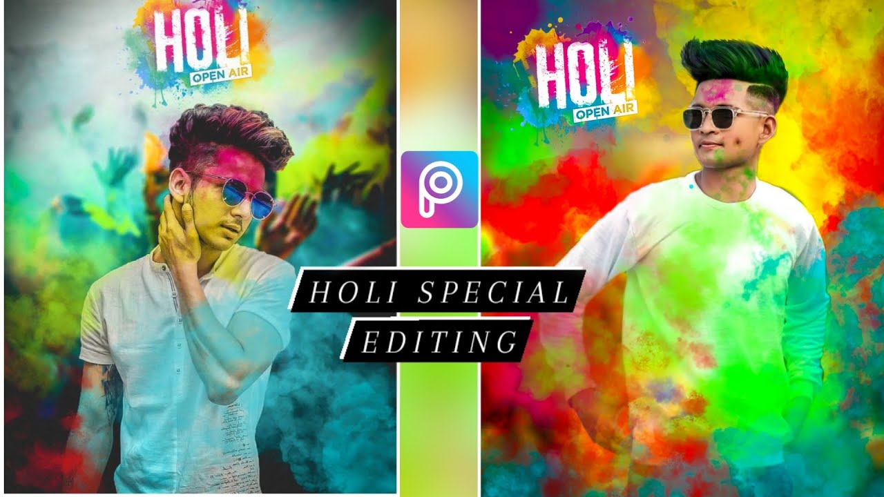 Holi photo editing || Happy holi photo editing 2021 | holi special editing in PicsArt