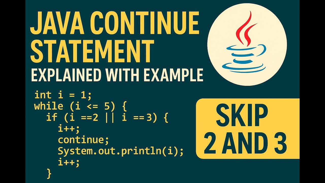 Java Continue Statement Explained with Example | Skip Iterations in ...