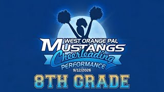 West Orange PAL 8th Grade Cheerleading Performance 9/12/2026