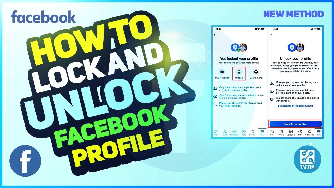 How to Lock and Unlock Your Facebook Profile 2023 YouTube