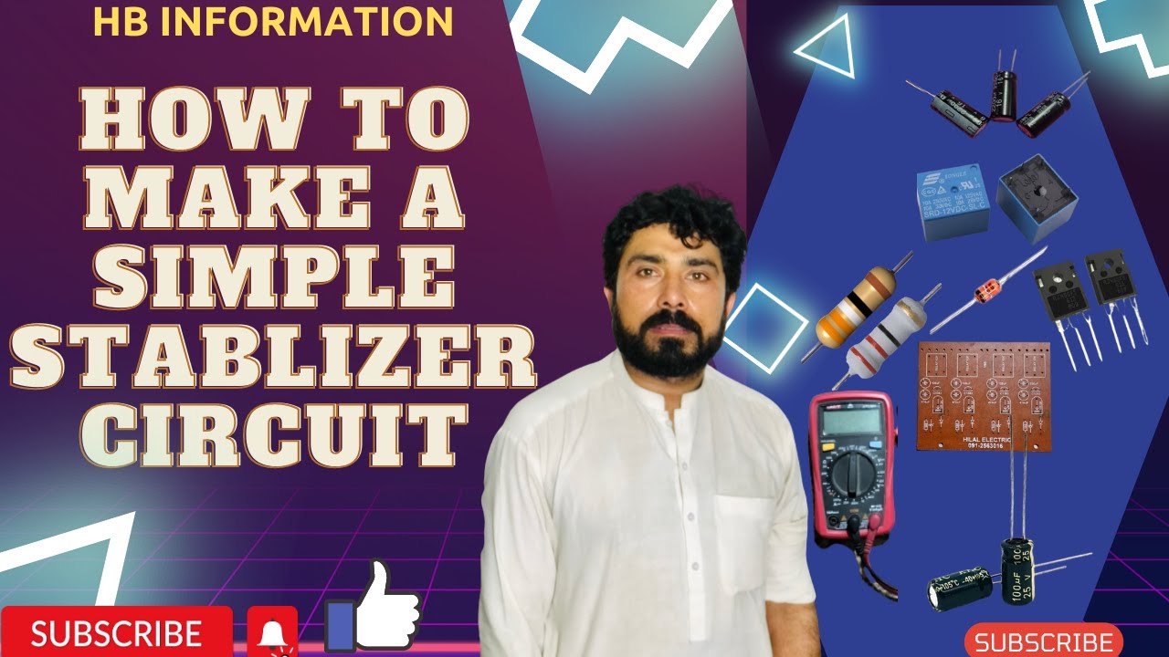 How to make simple stabilizer circuit/sada stabilizer circuit ko kaise ...