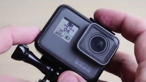 GoPro Hero 5 & 6 Front LCD Screen - How to change settings 2 Minute Tip
