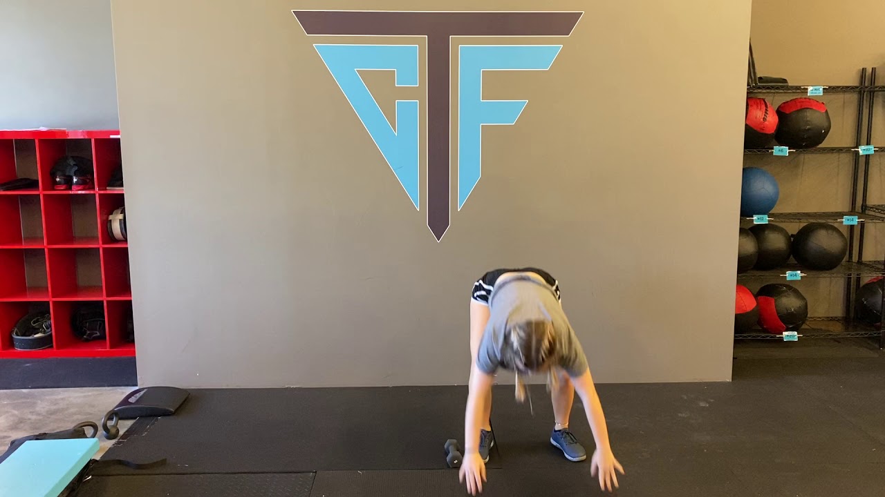 Lateral Dumbbell Burpees Demo YouTube