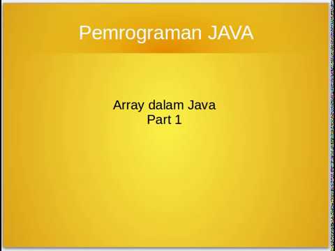 java array basic - YouTube