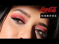 Coca-cola x Morphe Eye Makeup Look + Lip Swatches