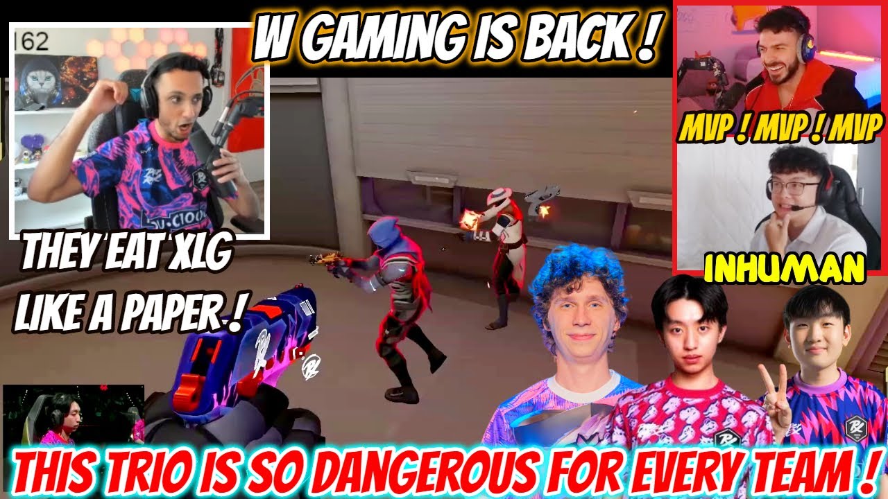 PRX W Gaming Shows Nonstop Gameplay Against XLG! Streamers React FNS Tarik Shanks & Sliggy VCT Paris