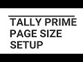 PRINT PAGE SIZE CONFIGURATION TALLY PRIME mp3