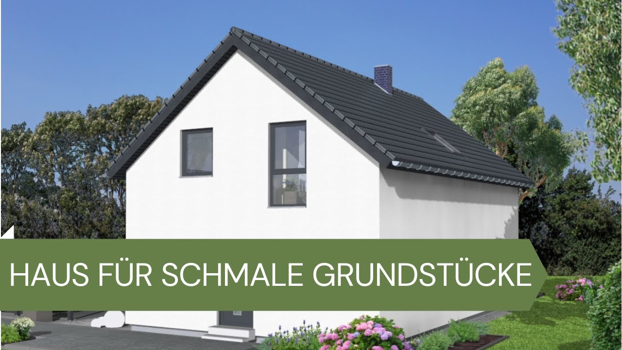 Kleines Haus für schmale Grundstücke Grundrissshow Ep. 36 YouTube