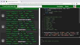 Building a Cash Register for freeCodeCamp.org Freecodecamp Cash Register