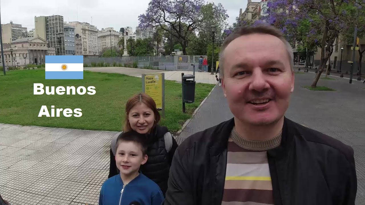 Пасмурный Буэнос-Айрес весной 🇦🇷 Семейная прогулка в Центре - YouTube