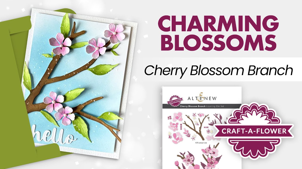 Craft-A-Flower: Cherry Blossom Branch Layering Die Set