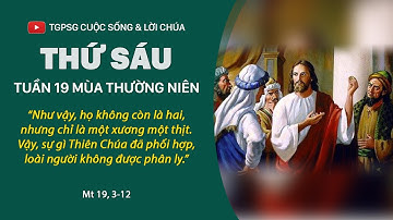 Lời Chúa: Thứ Sáu tuần 19 mùa Thường niên (Mt 19, 3-12)