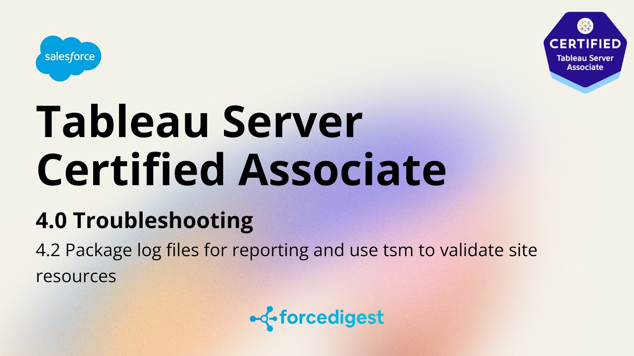 Tableau Server Associate - Certification Exam Full Course Vol. 4.2