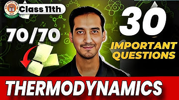 Thermodynamics |30 Important questions| Class 11 Chemistry | CBSE |Sourabh Raina