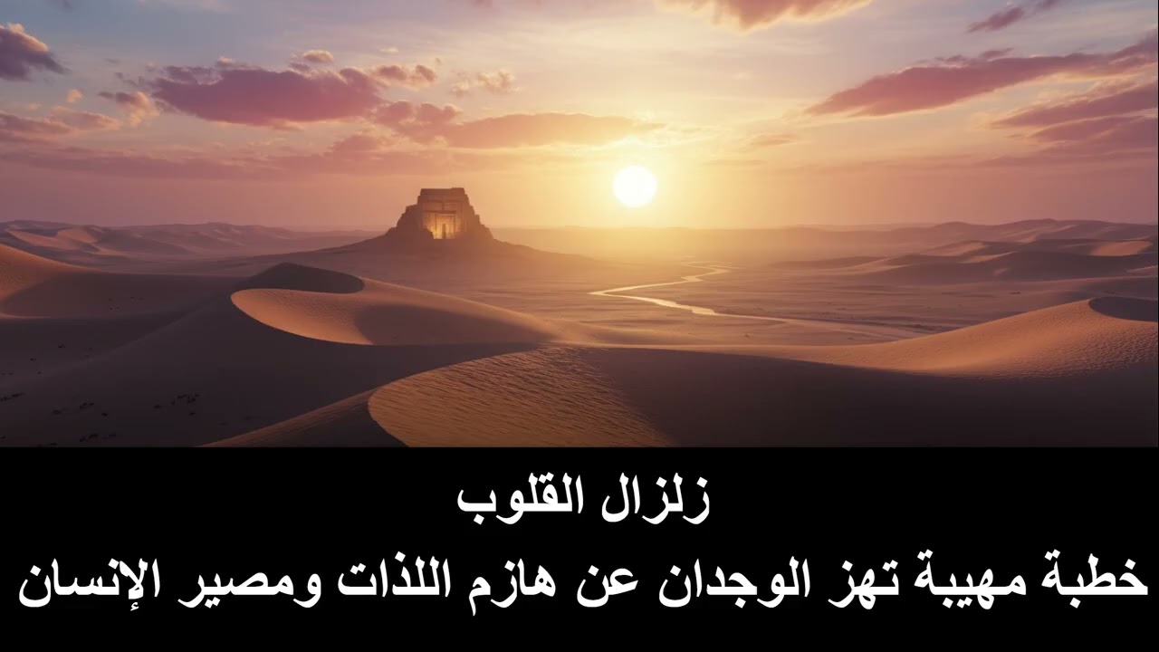 زلزال القلوب: خطبة مهيبة تهز الوجدان عن هازم اللذات ومصير الإنسان