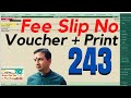 Tally Chapter 243 TDL for Fee Slip Number on Invoice Print By Rajiv Mishra Computer Class |Tally TDL