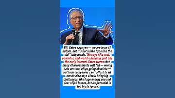 AI Bubble Rising: Bill Gates Warns Of Massive Risk Ahead#aibubble#billgates#ai#shorts