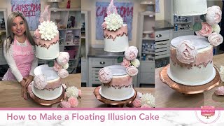 How to Make a Floating Illusion Cake by Christina Cakes It 12,319 views 2 years ago 15 minutes
