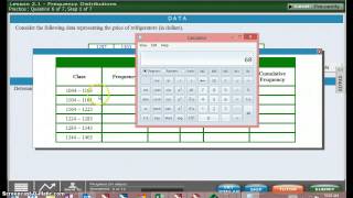 Finding class width