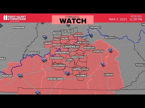 WATCH LIVE: Tornado Watches issued for Kentuckiana counties - YouTube
