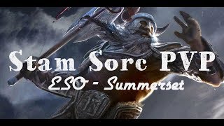 ESO - Stamina Sorcerer Solo PVP Build - 'Brutality' - Clips and Build Testing - ESO Summerset