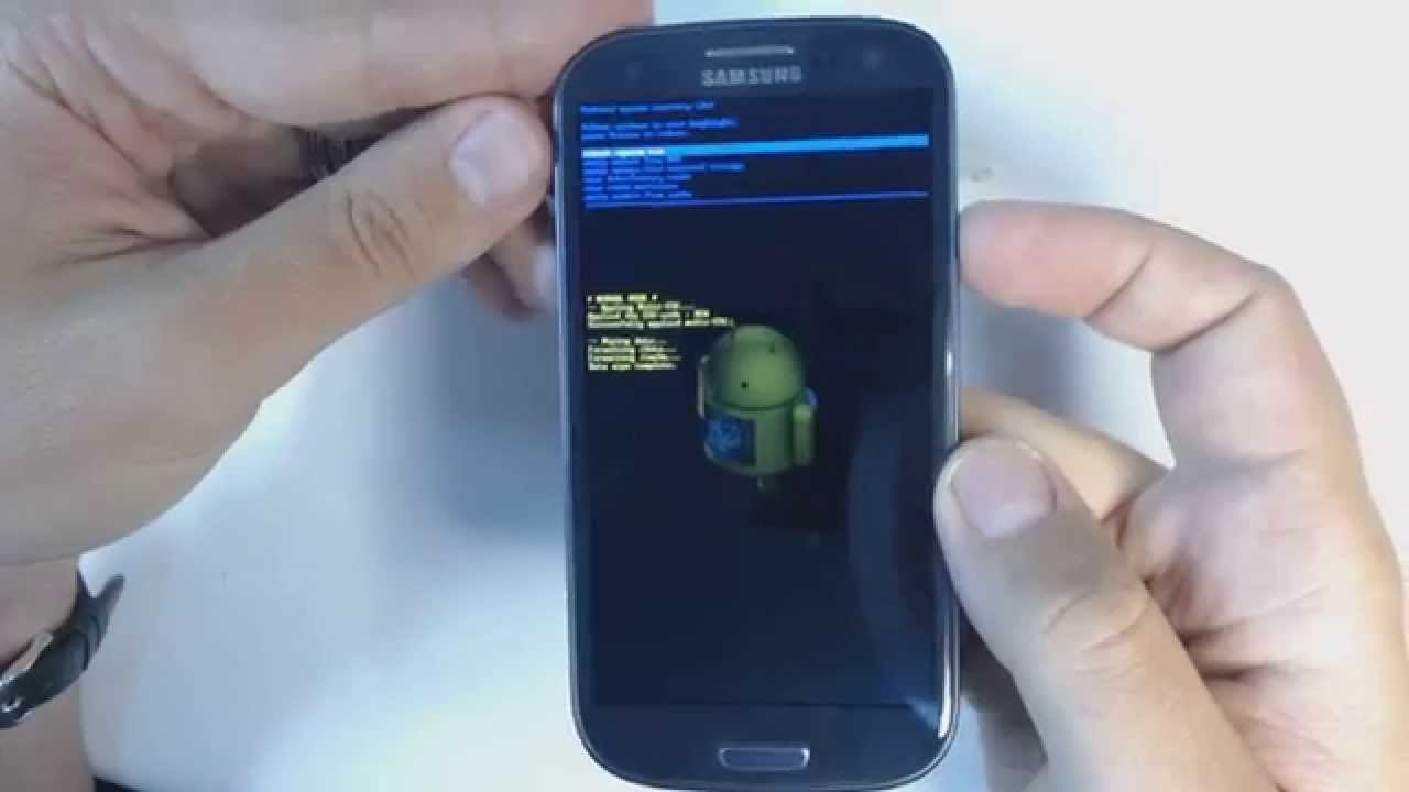 Samsung s3 factory reset