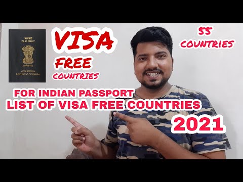 List of VISA FREE Countries on Indian Passport 2021 | Visa free countries for Indians | 55 countries