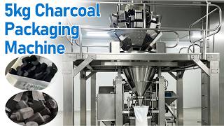 Multihead Weigher & Automatic Packaging Sealing Machine | 5kg Charcoal Briquette Packing Line