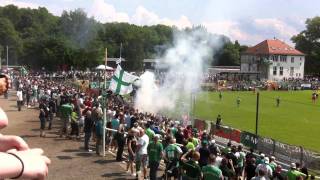 BSG Chemie Leipzig vs Budissa Bautzen / Pyro zum Anpfiff [22.05.2011]