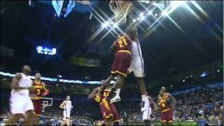 Harden Posterizes Hickson [Thunder vs Cavaliers]