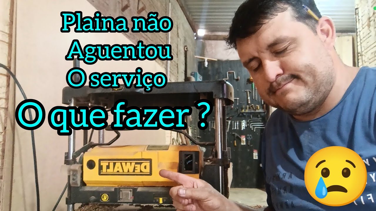 Plaina Dewalt defeito crônico,o que fazer nessa situação.