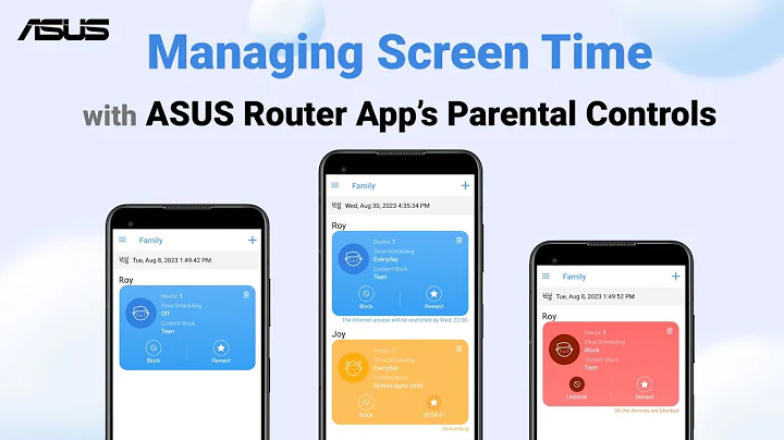 Managing Screen Time with ASUS Router Apps’ Parental Controls | ASUS SUPPORT