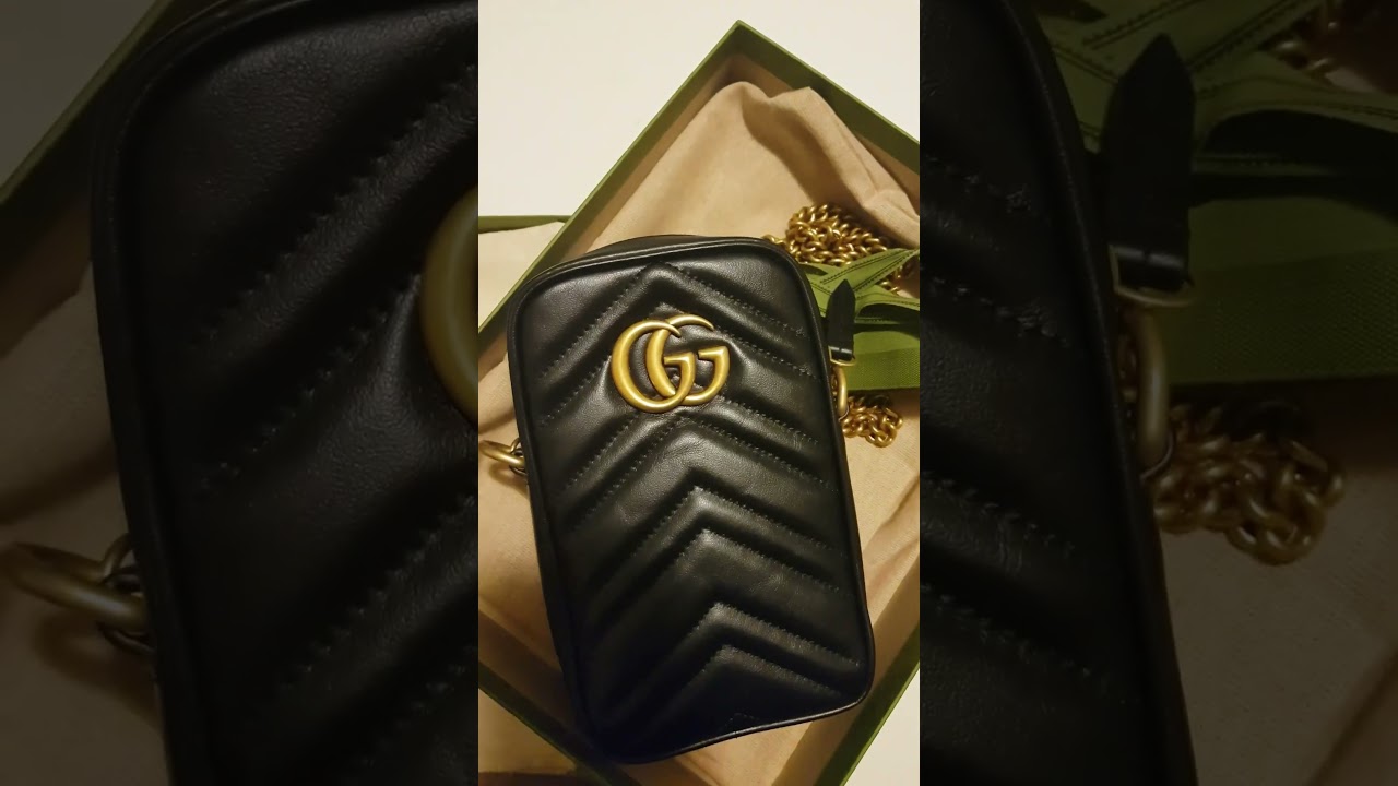 Let’s take a close look at my Gucci GG Marmont Mini bag. A great first Gucci bag. 