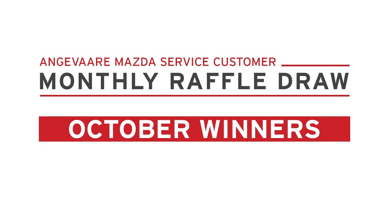 Service Customer Raffle Draw [October] | Angevaare Mazda - YouTube