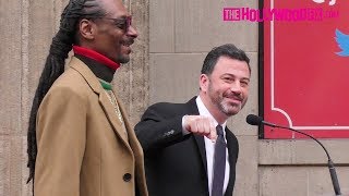 Jimmy Kimmel Speaks At Snoop Dogg's Hollywood Walk Of Fame Ceremony 11.19.18