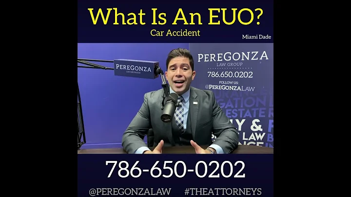 What is an EUO and am I required to subject myself to an EUO after an accident?