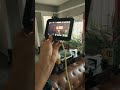 Blackmagic monitor is connected by a USBc cable with full control over the PYXIS 12k to.