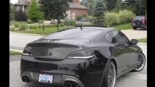 installation of the AMS VIS Carbon Fiber hood and Seibon Carbon Fiber trunk lid on a 2010 Genesis