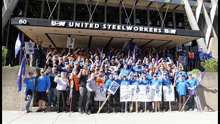 Locked-Out ABI Workers Demonstrate at Alcoa Annual Meeting